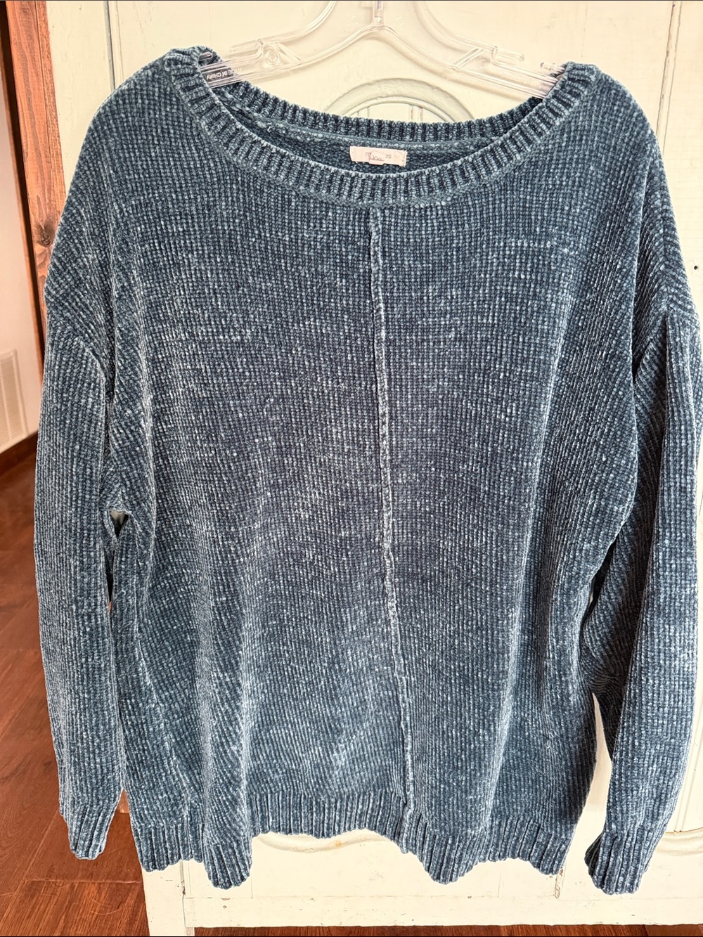 Maurices Chenille Scoop Neck Sweater - Teal
